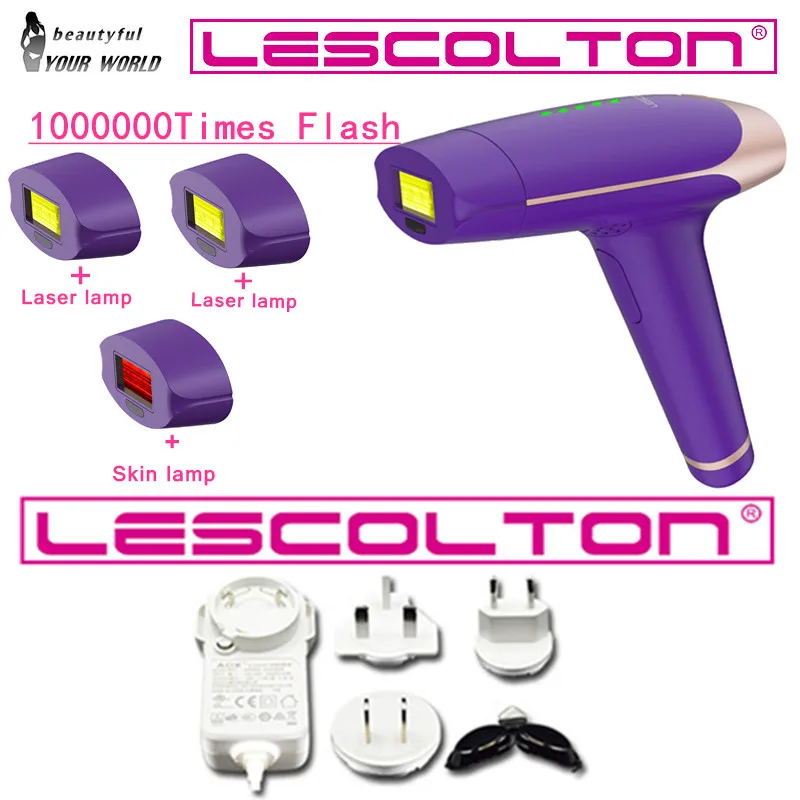 Lescolton для домашнего использования 1900000 импульсов IPL лазерная эпиляция машина постоянный Фотоэпилятор лазерный эпилятор электрический эпилятор - Цвет: T009s-1000000 pulses
