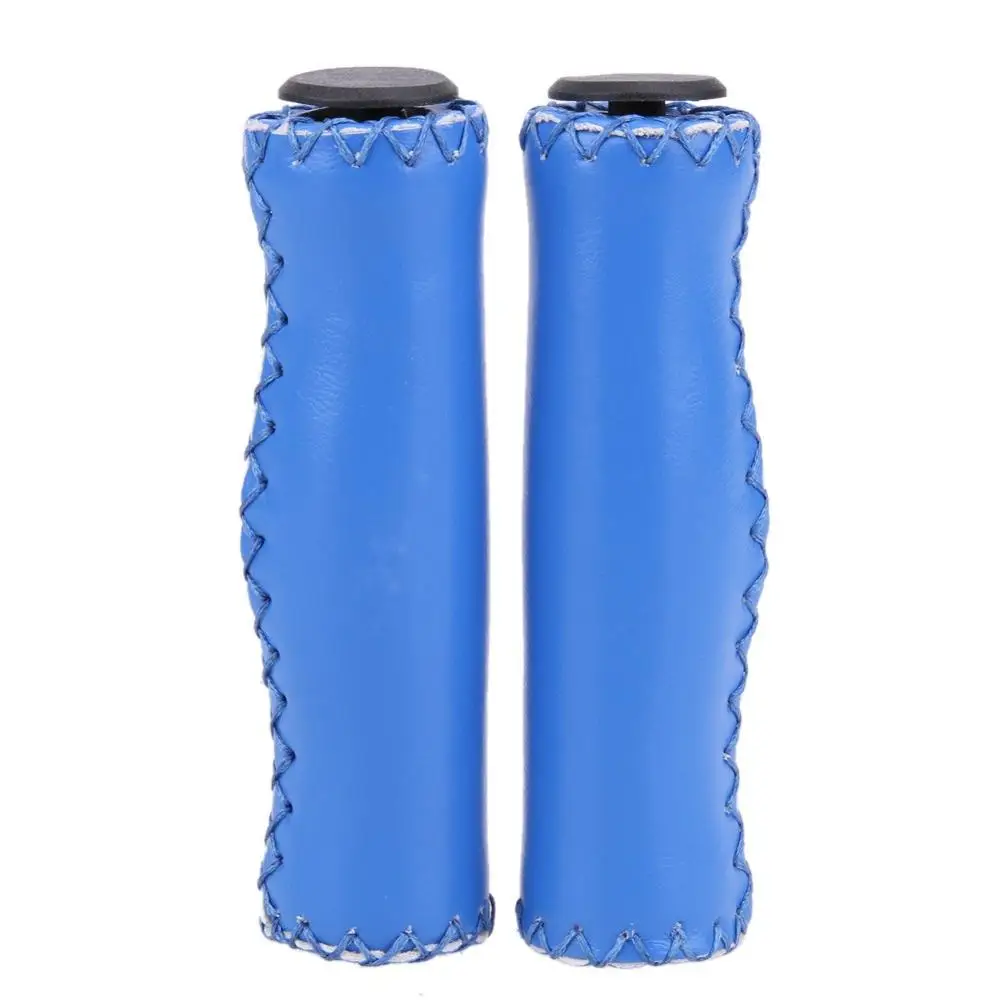 Mountain Cycling Bike Bicycle MTB Handlebar Grips leather Anti-slip Handle Grip#3C04