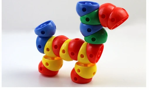 Flexible Music Children's Educational Desktop Building Blocks for Children Fight Inserted Plastic Building Blocks Kindergarten