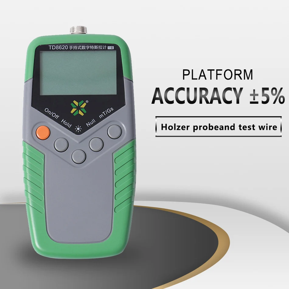 5% TD8620 Permanent Magnet Gauss Meter Handheld Digital Tesla Meter Magnetic Flux Meter Surface Magnetic Field Test 5% Accuracy 2