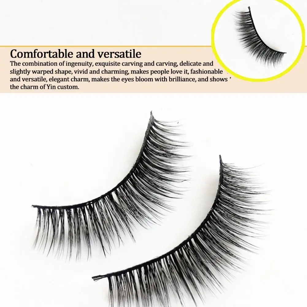 

3 Pair 3D False Eyeylashes Eyelash Extension Mink Lashes Extension Charming Fake Long Eyes Makeup Eyelashes Enlarging Natur C9P9
