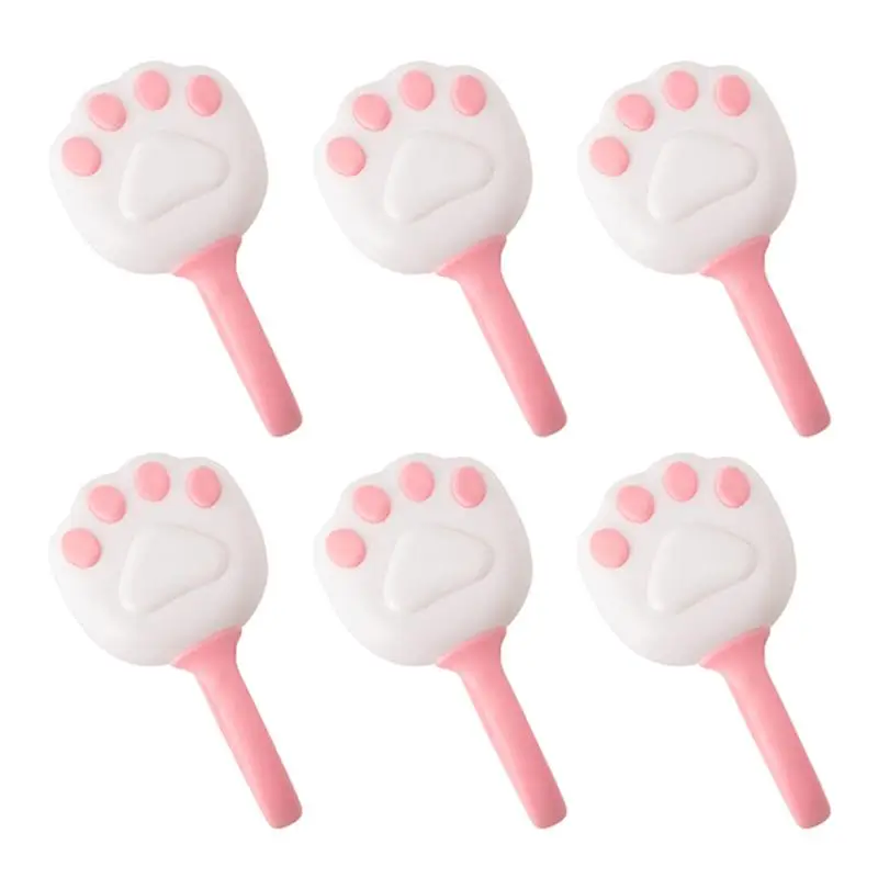 Pink 6 шт. мультфильм кровать крепеж для простыни лапы дизайн противоскользящее одеяло Фиксатор Зажим для одеяла декоративные Захваты - Цвет: Pink