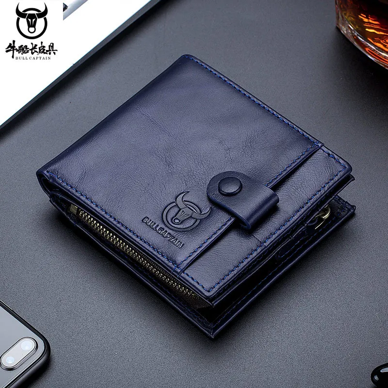 

Men's Leather Wallet Short Horizontal Head Layer Leather Wallet Casual Multifunctional Wallet Retro Wallet Card Case