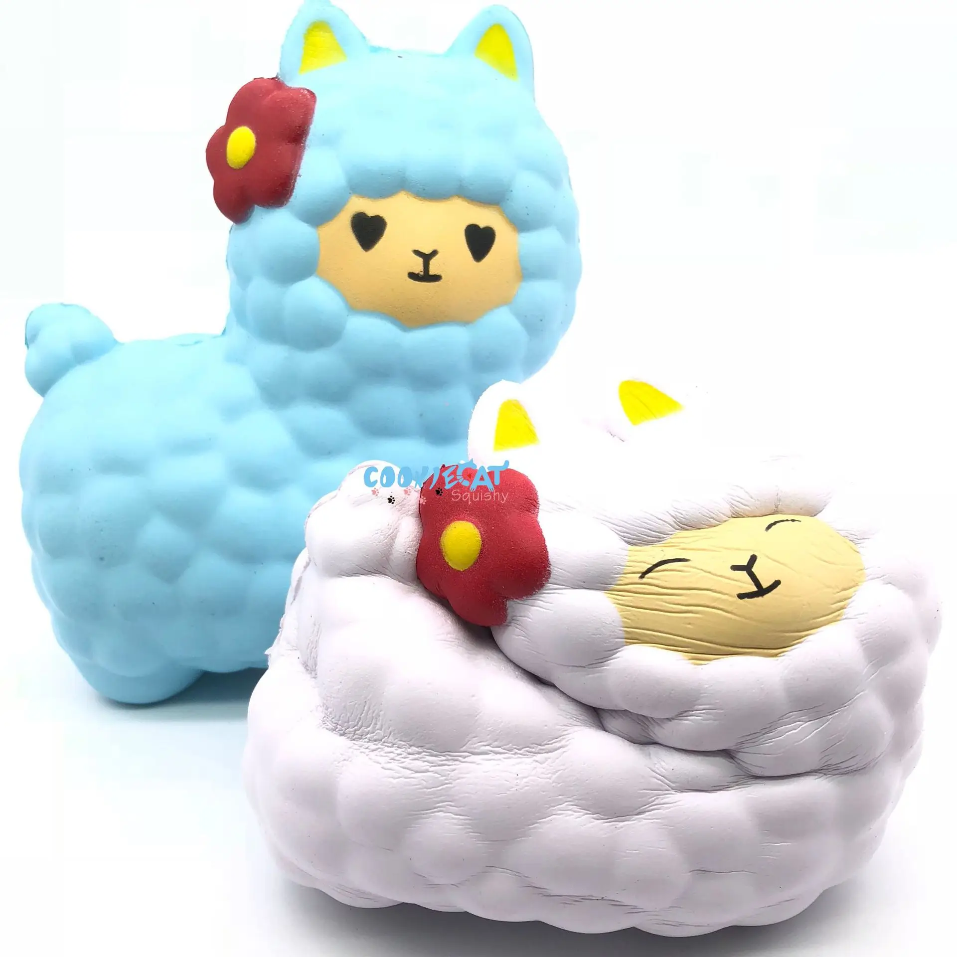 Горячая Новая мягкая модель пены памяти Pu Улыбка Альпака Cob M снижение давления игрушка детский подарок