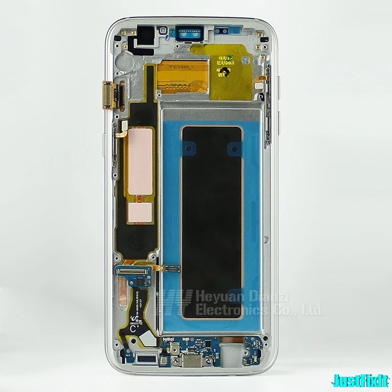 Для samsung S7 Edge G935A G935P G935V с рамкой ЖК-дисплей с сенсорным экраном дигитайзер 5,5 ''Super AMOLED