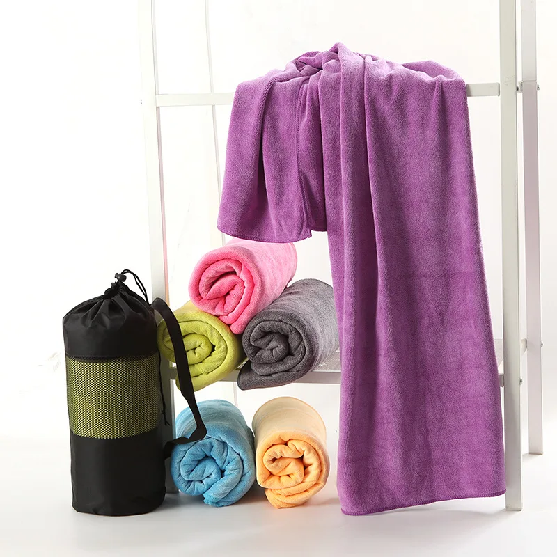 Big Microfiber Bath Towel for Adults Thick Large Men Sport Towel Bathroom Outdoor Travel Gym Fitness Yoga Sports Absorbent