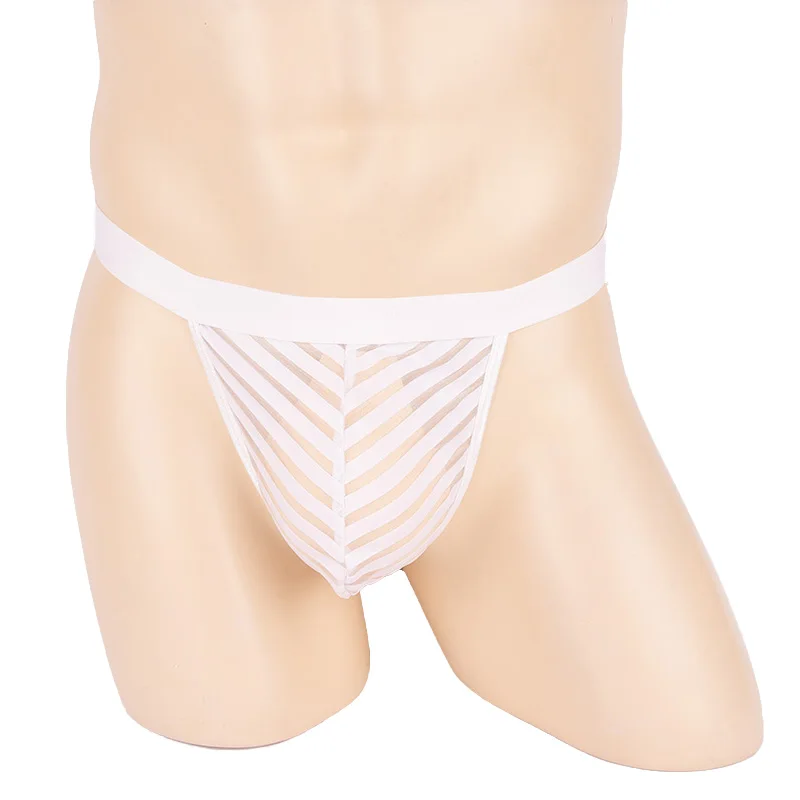 

Men Sexy Mesh Transparent Low Waist See-through Brief Ice Silk See-through Brief Gay Ice Silk Underwear Erotic Lingerie