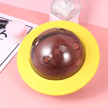 

Plastic Leaking Ball Bite Resistance Molar Toy Educational Ball Toy Funny Food Leaking Toy for Pet Dog Puppy (Yellow)