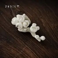 PINNY Plant Ash Glaze Plum Ceramic Tea Pet Chinese Kung Fu Tea Accessories Retro Ceramic Crafts Decorative 1