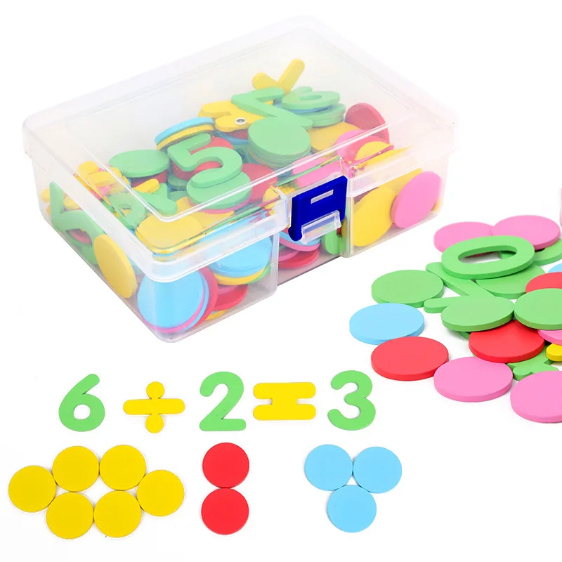 

Wooden Montessori Teaching Aid Counting Igital Calculation Teaching Aids Learning Box Education Toy Building Intelligence Blocks