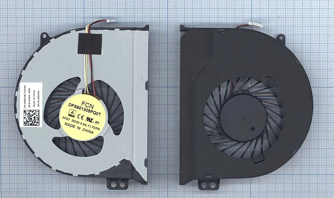 Вентилятор (кулер) для Dell Inspiron 14 7447 (4-pin) DC5V 0.5V | Компьютеры и офис