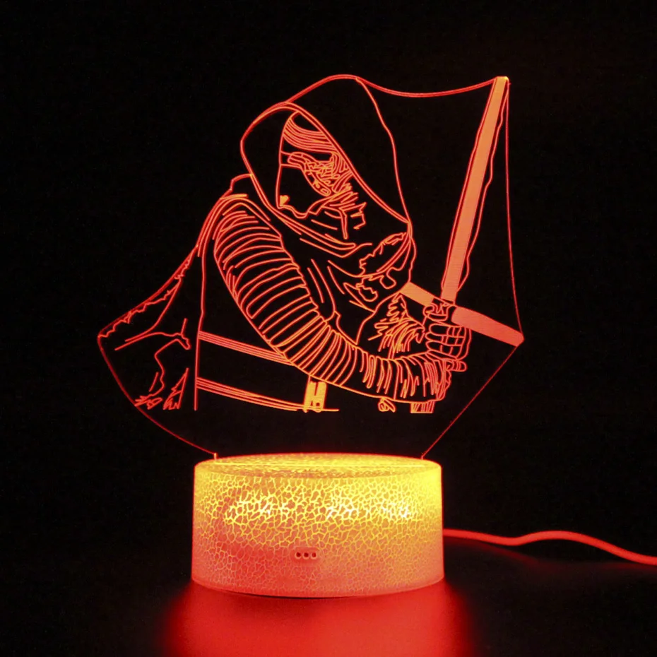 

Star wars Kylorain Lamp 3d Table Lamp Touch Sleep Light Remote Control Kids Room Decoration Projection Nightlight Lamps