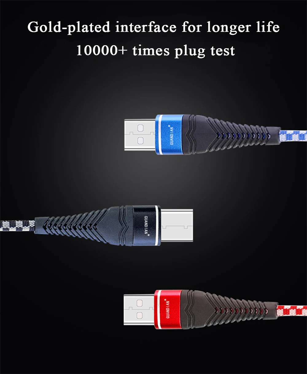 1,2 м 3 в 1 USB кабель для передачи данных для мобильного телефона 3A Быстрая зарядка USB кабель для передачи данных синхронная Зарядка для IOS Android type-c Интерфейс