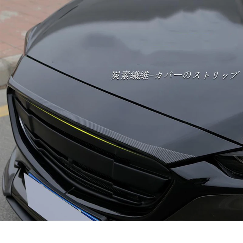 CEYUSOT для Mazda 6, накладка на переднюю крышку капота автомобиля,, 20, мазда 6, декоративная решетка из АБС-пластика, отделка из углеродного волокна, авто запчасти