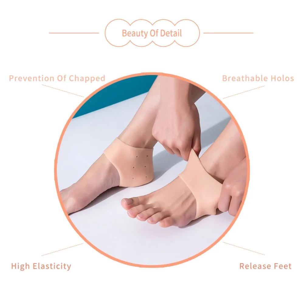 3angni Мягкая Силиконовая защита и уход за кожей пятки подушки носки предотвращают сухость кожи моющийся защитный гель при трещинах пятки боли