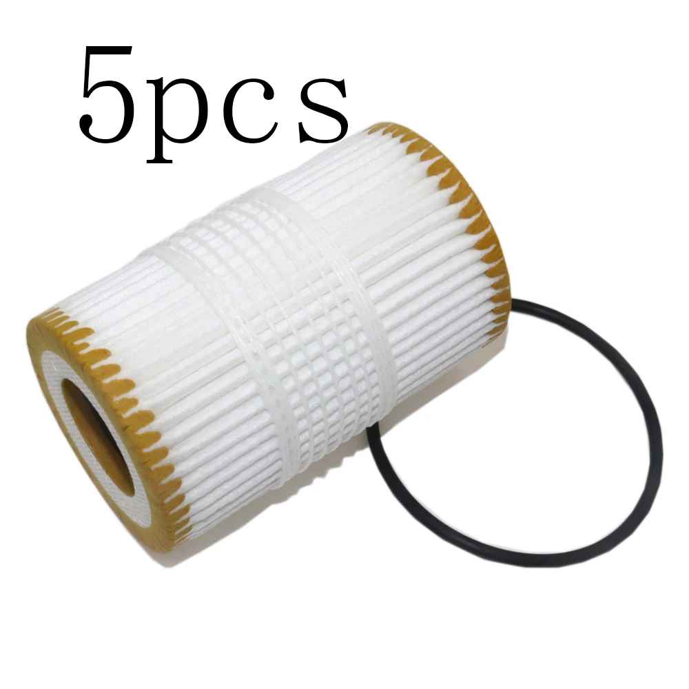 5PCS Car Oil Filter for Audi Q7 quattro(4M 2015 )S5 Cabriolet quattro