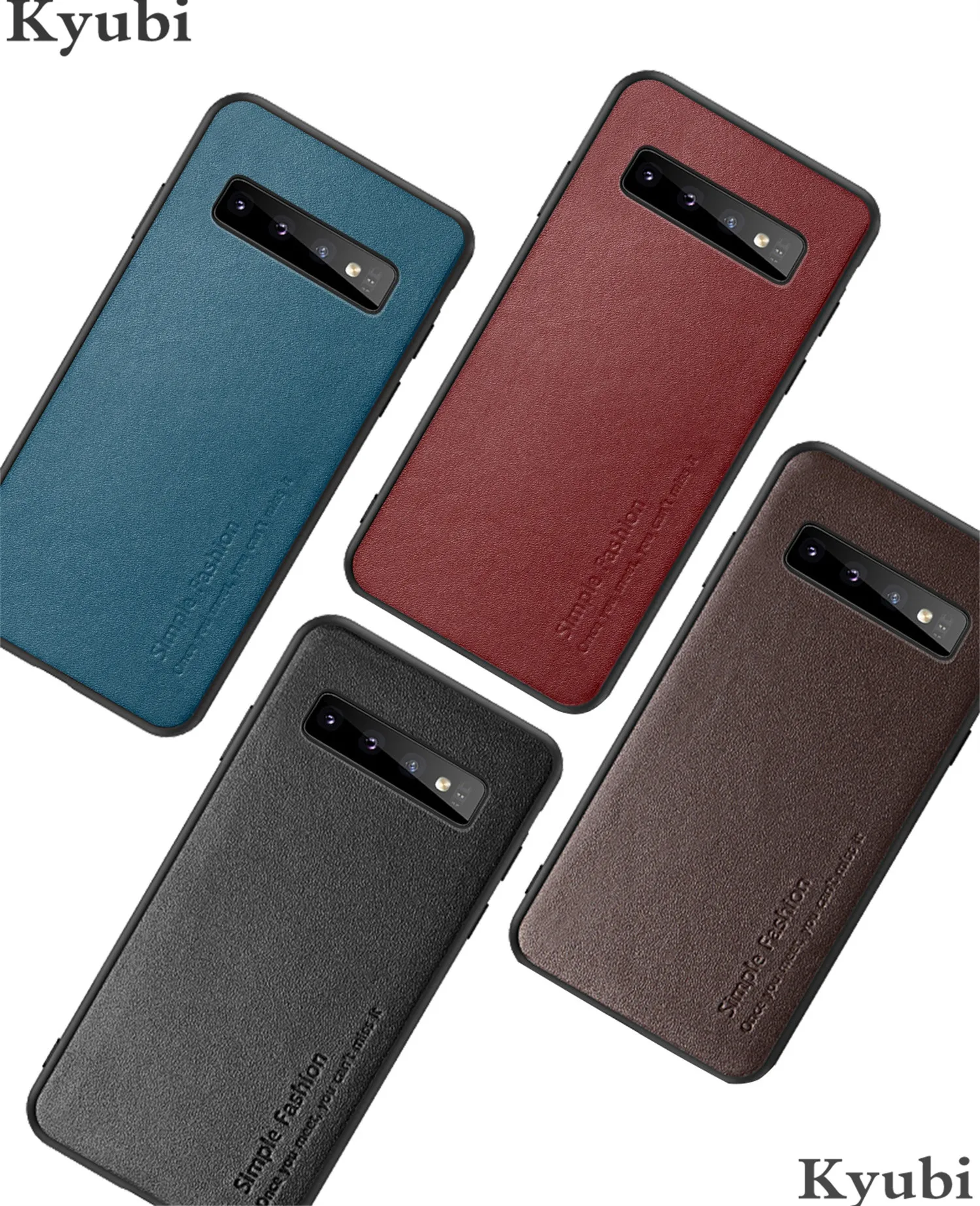 Чехол из натуральной кожи для samsung Galaxy S10 Plus S10E S10, мягкий силиконовый простой Винтажный чехол для samsung Galaxy S10 Plus S10E S10