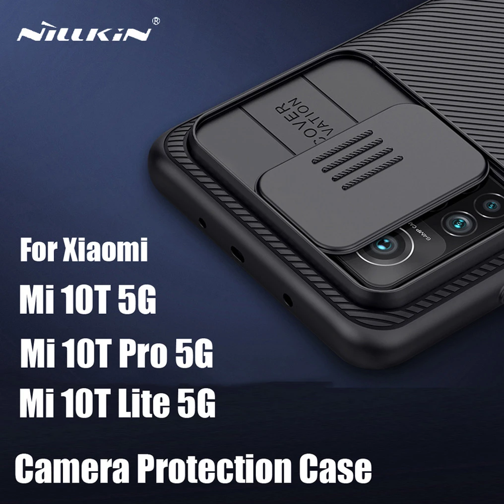 Funda para Xiaomi Mi 10T Pro 5G, NILLKIN CamShield, protector deslizante para cámara, carcasa trasera dura para xiaomi Mi10T Mi 10T Lite 5G