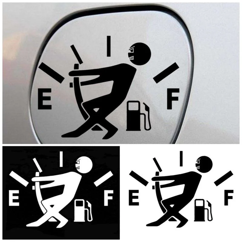 

Funny Car Sticker Pull Fuel Tank Cap Cover Pointer Full Reflective Vinyl Car Sticker Decal Decoration Auto Exterior Accessories