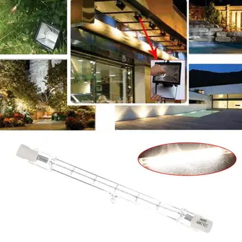 

Halogen Lamp 220V-240V Lighting Fixture Durable Tungsten-Iodine Lamp Transparent R7S Indoor Outdoor Household Supply