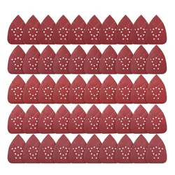 Papier de verre pour ponceuse, 50 pièces, grain 60 240, pour polir, outils de travail du bois 