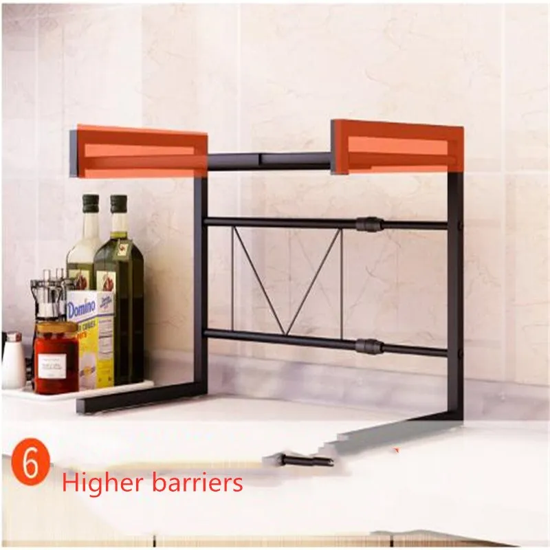  Organizer Kitchen Microwave Oven Shelf Metal Multi Function Stand Two Layers Dish Space Saving Rack - 4000349900589