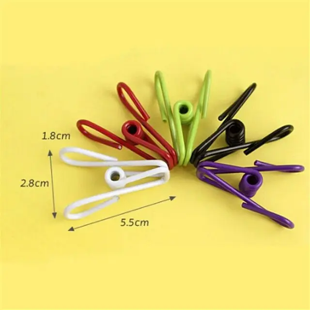 5/10/20 db Többcélú Színes Rozsdamentes Acél Klipek Ruhák Csapok Tartók Ruházati Bilincsek Lezáró Klip Háztartás - Image 4