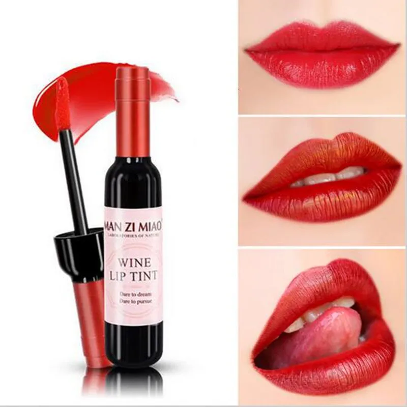 

Hot!Sexy Waterproof Wine Red Shape Lip Tint Gloss Baby Pink Lip For Women Makeup Liquid Lipstick Lipgloss Cosmetic Tools Shopify