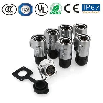 

Metal Waterproof Connector M16 Male Plug and Female Socket 2/3/4/5/7/8 Pin Mounting Line Round Aviation Cable Signal Plug
