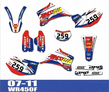 

GRAPHICS & BACKGROUNDS DECALS STICKERS Kits for Yamaha WR250F WR450F 2007 2008 2009 2010 2011 WR 250F WR 250F 450F WR250 WR450 F