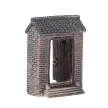 Миниатюрный садовый пейзаж в форме двери, микро садовый бонсай, декор из смолы, 72XF