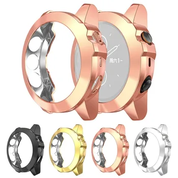 

Ultra-Slim TPU Soft Case Cover For Garmin Fenix 5X Electroplate Transparent Case Protector Cover for Garmin Fenix 5 x Watch