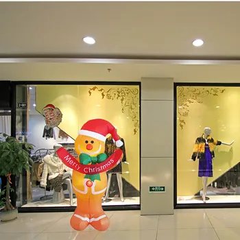 

Christmas Courtyard Decoration Gingerbread Man Inflatable Snowman Inflatable Model For The Elderly Christmas Decoration