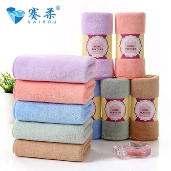 

Thick Polyester Coral Velvet Towel Absorbent Not Shed Hair Drying Towel Home Daily Use Gift