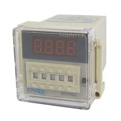 

DH48J AC 110V 50/60Hz 1-999900 8 Pin Count Up Digital Counter Relay