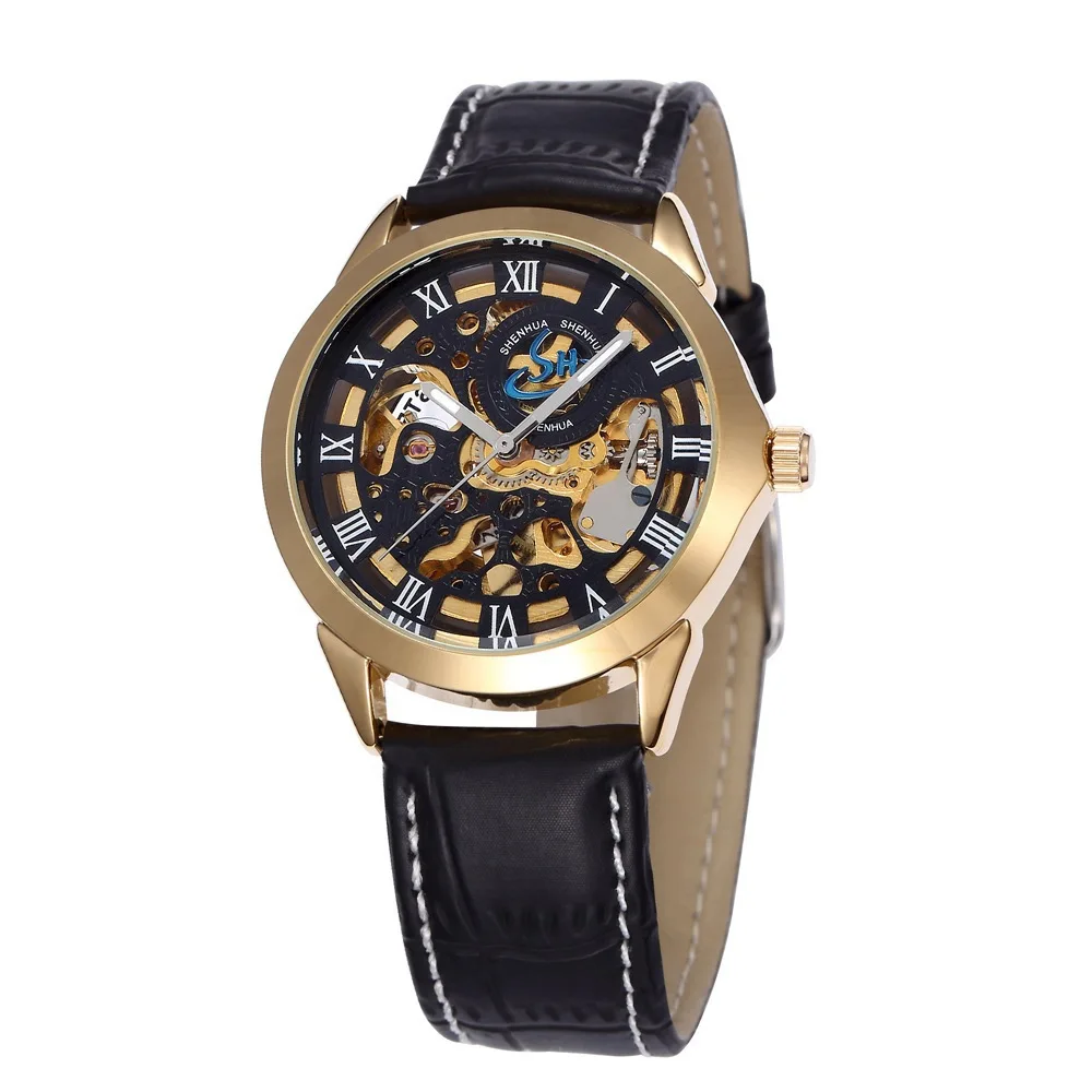 

Shenhua Deep China 9261G Men And Women-Fashion Casual Hollow out Surface Fully Automatic Analog Watch