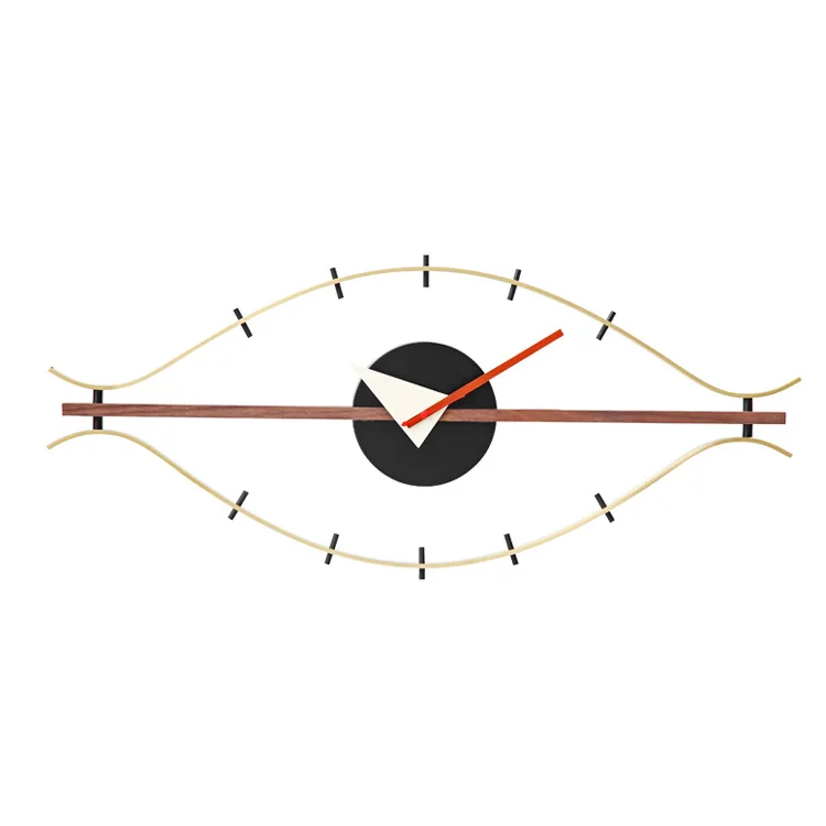Creative European style Nordic Metal wall clock for home decoration designer eye clock