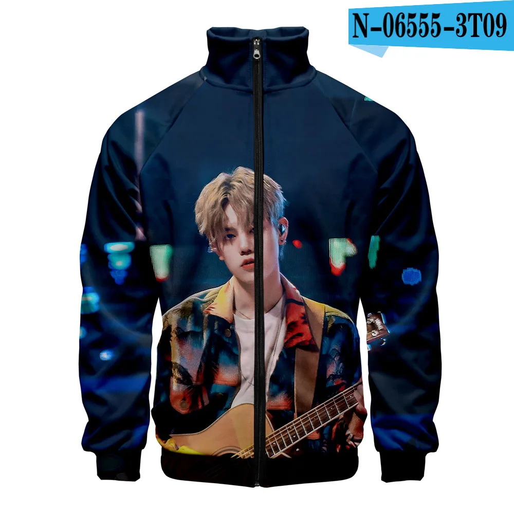N. Flying Корейская группа унисекс куртка стиль Slim fit ветровка мужская Slim fit молния модный тренд Повседневная куртка ветровка - Цвет: N06555