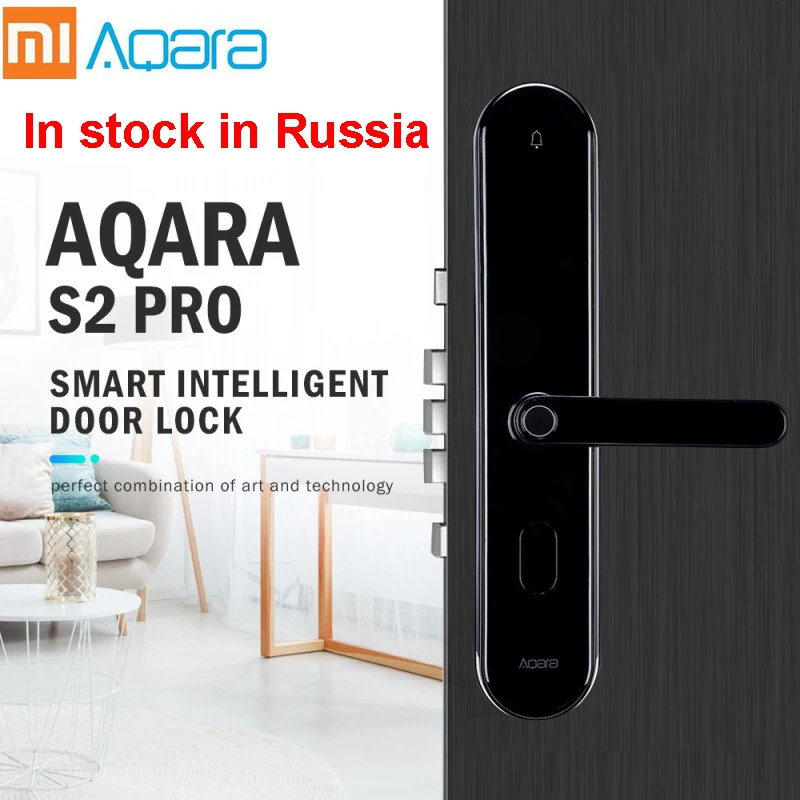 Xiaomi Aqara S2 Pro Smart Intelligent Door Lock Password Fingerprint Key Unlock APP Real-Time Monit