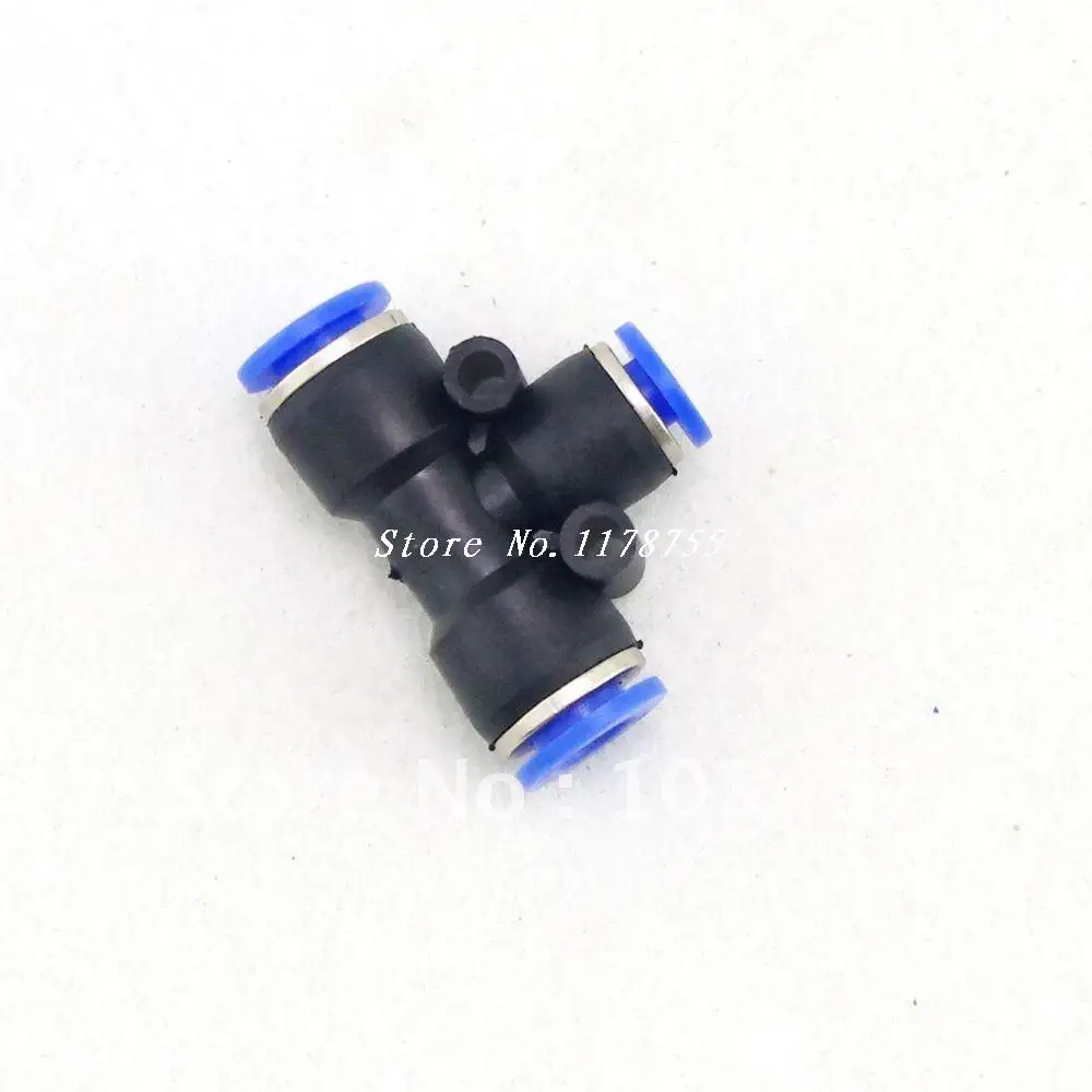 

10pcs/lot 10-8mm Tee Reducer Pneumatic Jointer Connector from manufacturer