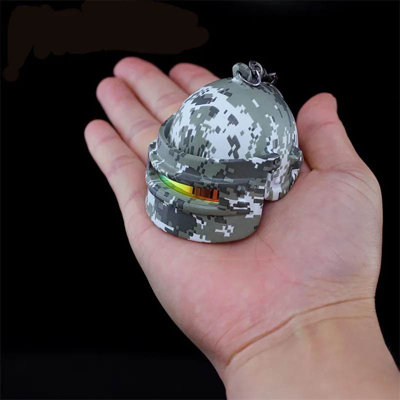 Игры Playerunknown's боя Костюмы для косплея спецназ камуфляж шлем Броня Модель брелок PUBG - Цвет: Level 3 helmets