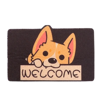 

1pc Corgi Non-slip Cartoon Floor Mat Doormat for Entrance Bathroom