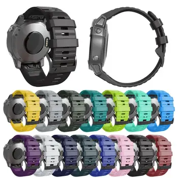 

Durable Silicone Watch Strap Breathable Wristband for GArmin Fenix6X Smart Watch