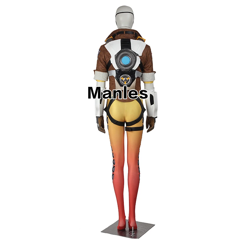 Игра Ow Tracer Lena Oxton костюм косплей желтый костюм униформа спандекс пальто комбинезон костюмы на Хэллоуин для женщин взрослых на заказ