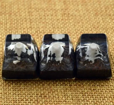 1 шт. SA профиль Mt. Fuji Смола ebony wood keycap механическая клавиатура креативная ручная