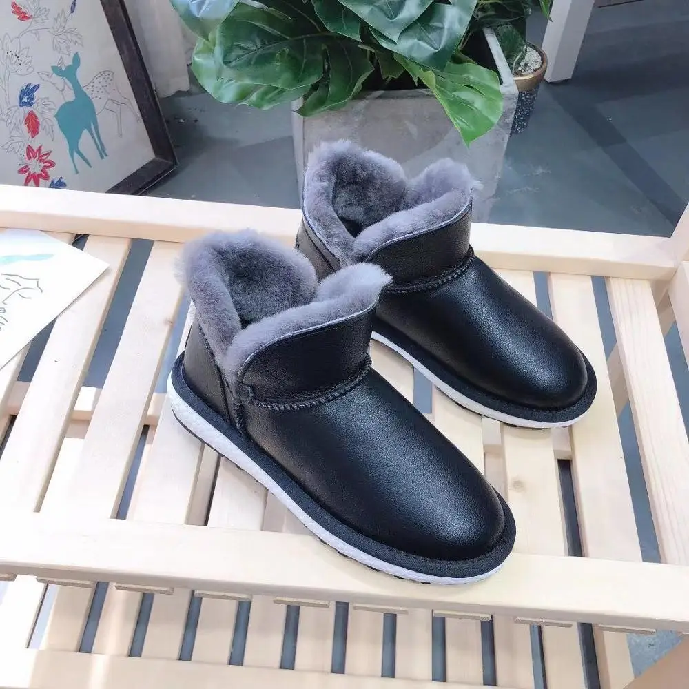 Australia's most comfortable women's shoes, real leather, natural wool, high quality women's snow boots, 3 colors