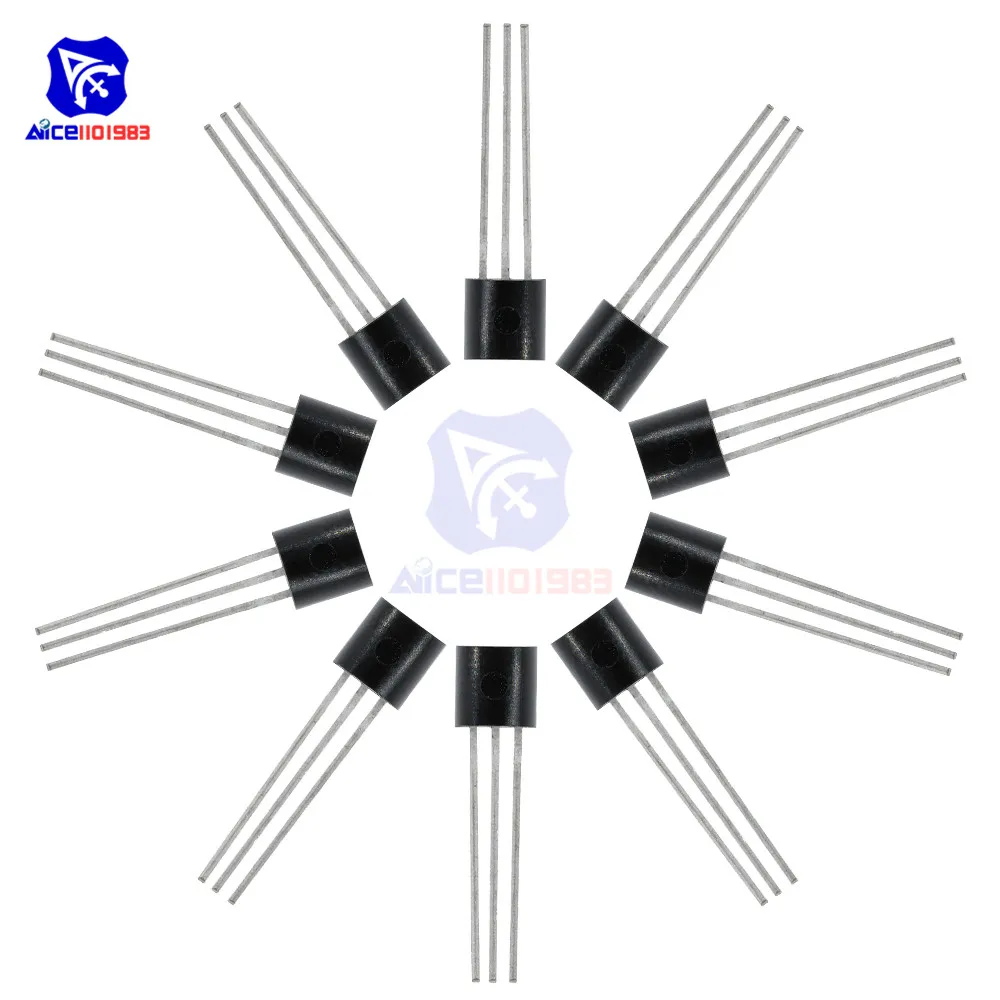 

10 PCS/lot DALLAS 18B20 DS18B20 TO-92 3 Pins Wire Digital Thermometer Temperature IC Sensor