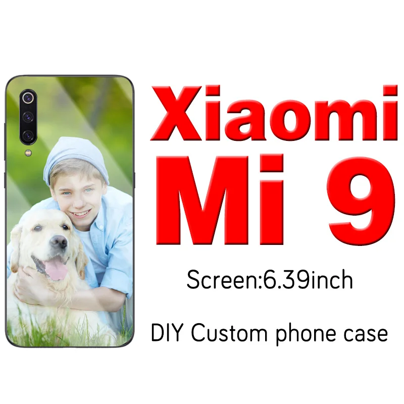 Xiaomi Mi 9 Индивидуальный индивидуальный чехол для телефона из закаленного стекла для Xiaomi mi 9 SE 8 A3 Lite 5X 6X F1 Red mi Note 8 7 6 5 Pro mi x 2s 3 - Цвет: Xiaomi Mi 9