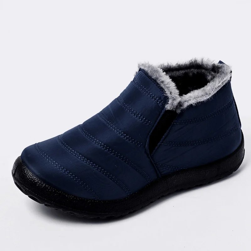 Winter Men Boots Waterproof Snow Boots Men Lightweight Work Shoes Warm Plush Male Sneakers Soft Couple Boot Husband Footwear