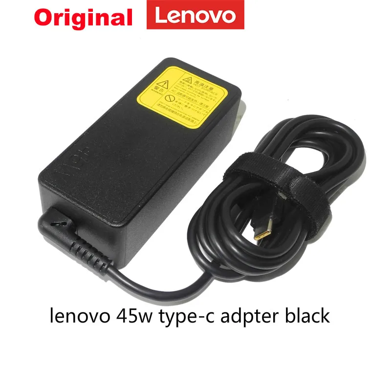 20 в 2.25A 45 Вт USB-C type-C Ac адаптер питания для lenovo ThinkPad X1 YOGA910 ADLX45YLC3A зарядное устройство для ноутбука - Цвет: Черный